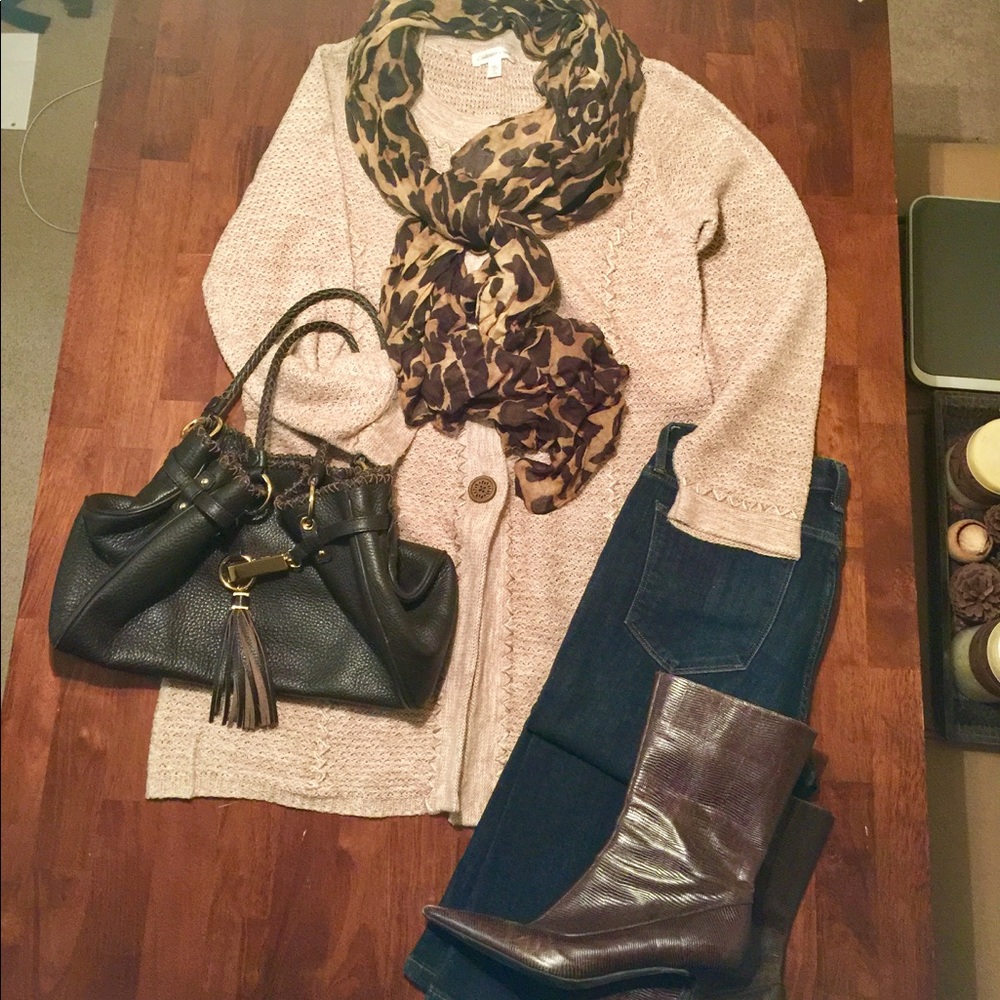 Coldwater Creek Duster length cardigan.